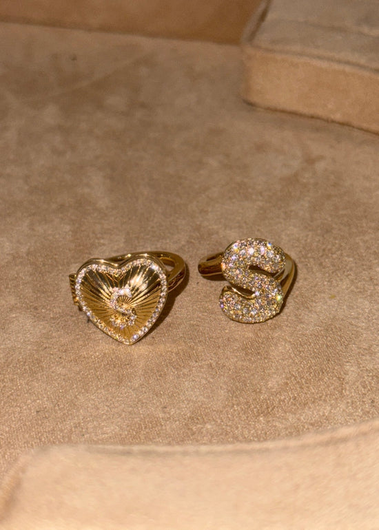 Affection Heart Locket Diamond Ring - SIA Jewelry