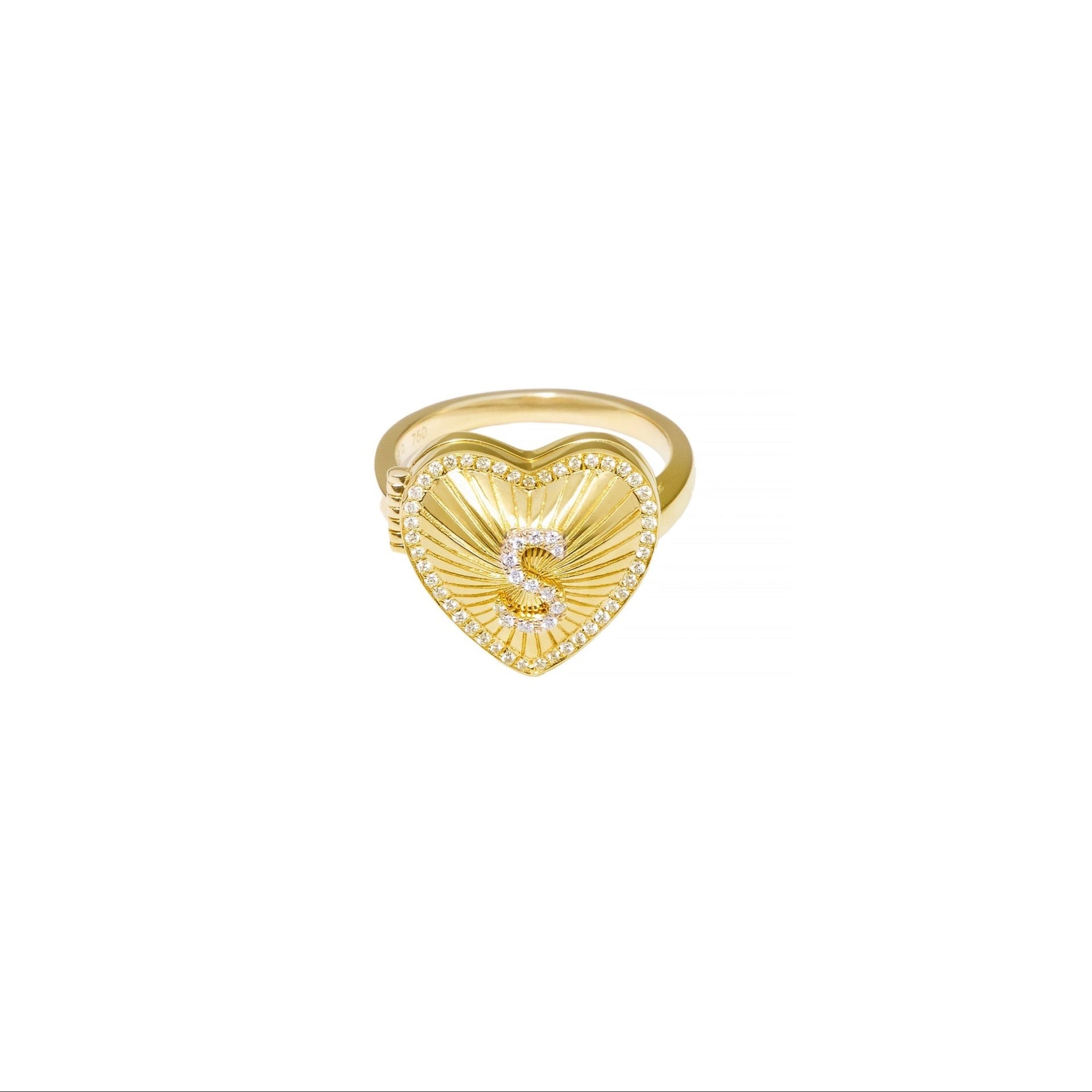 Affection Heart Locket Diamond Ring - SIA Jewelry