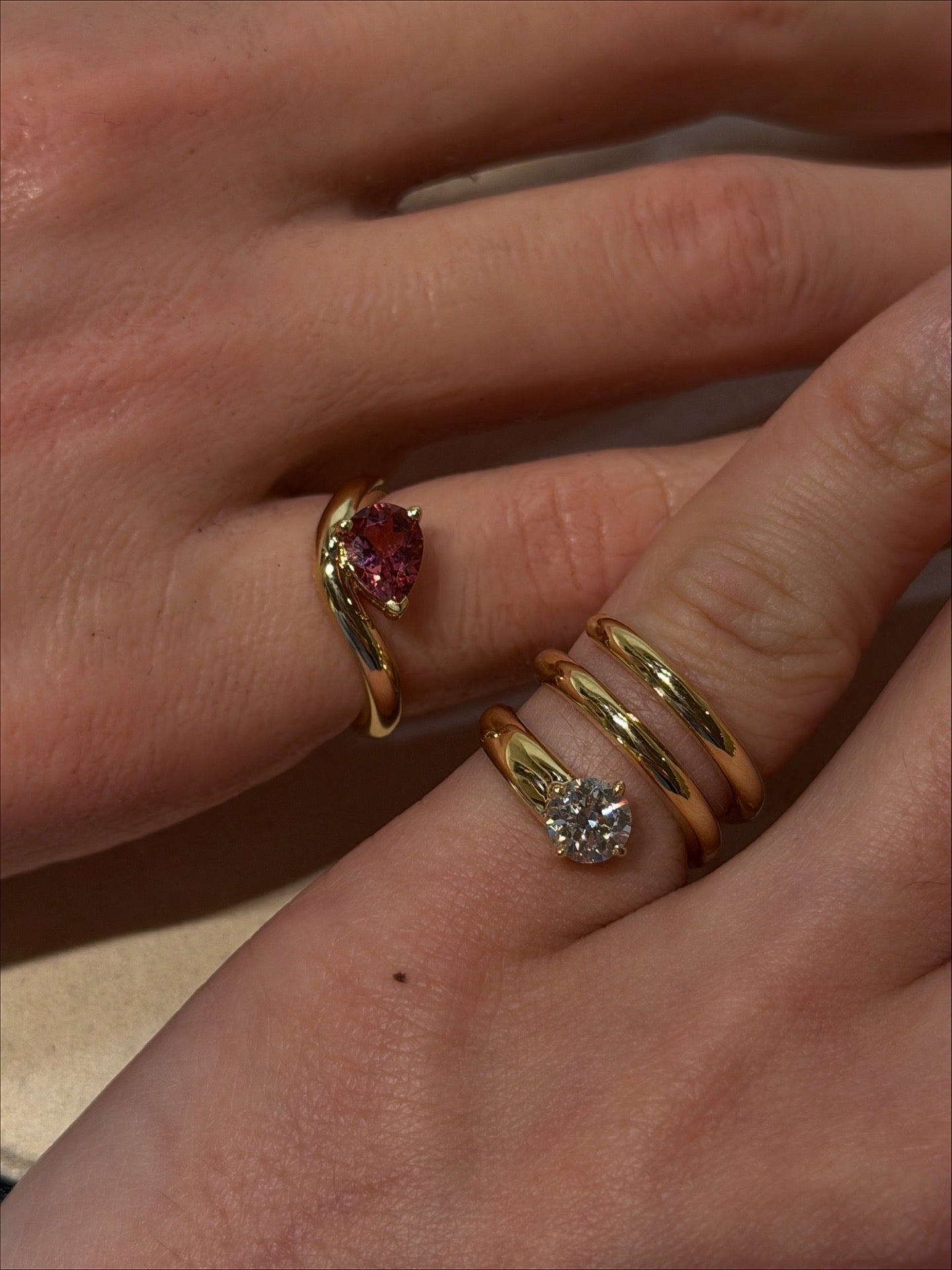 Charmaine Trinity Diamond Ring - SIA Jewelry