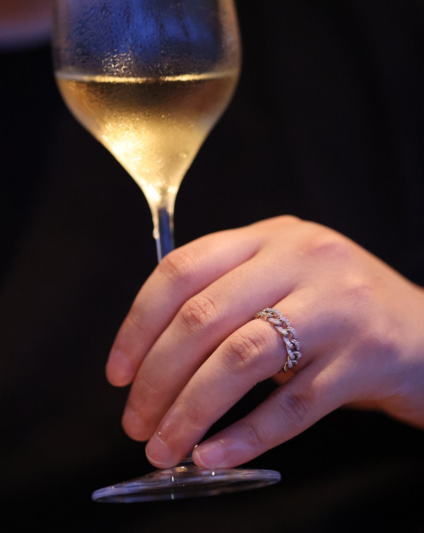Diamond Cuban Chain Ring - SIA Jewelry