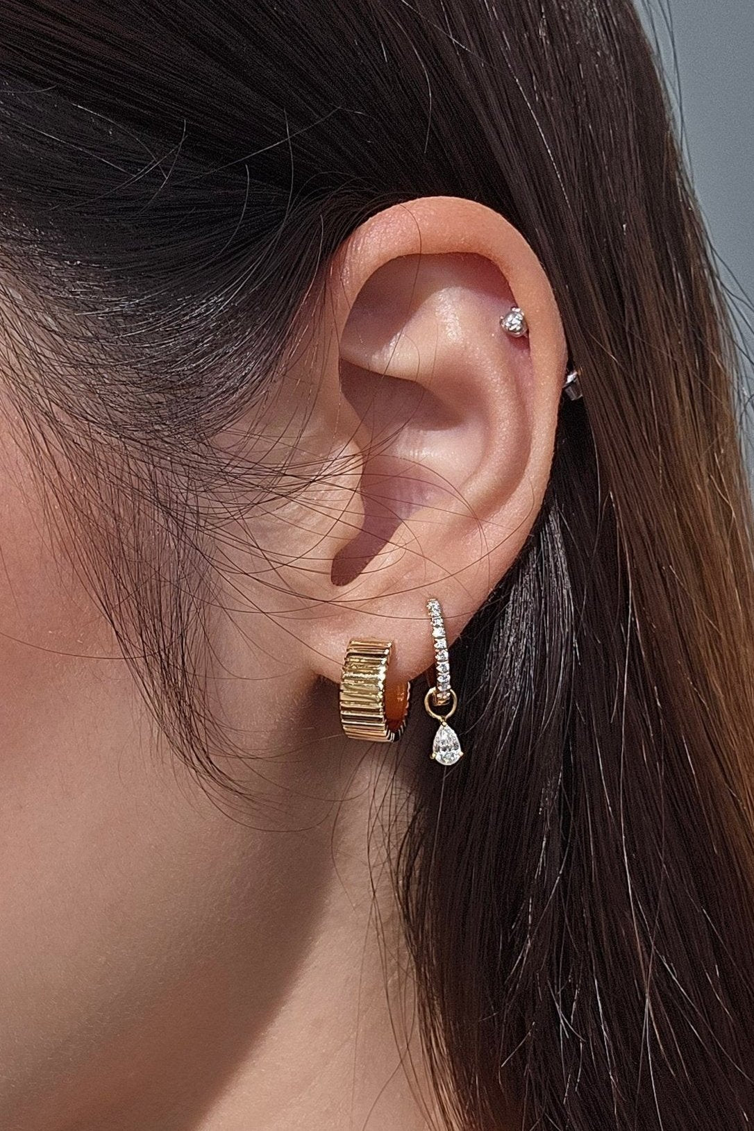 Galia Gold Hoop - SIA Jewelry