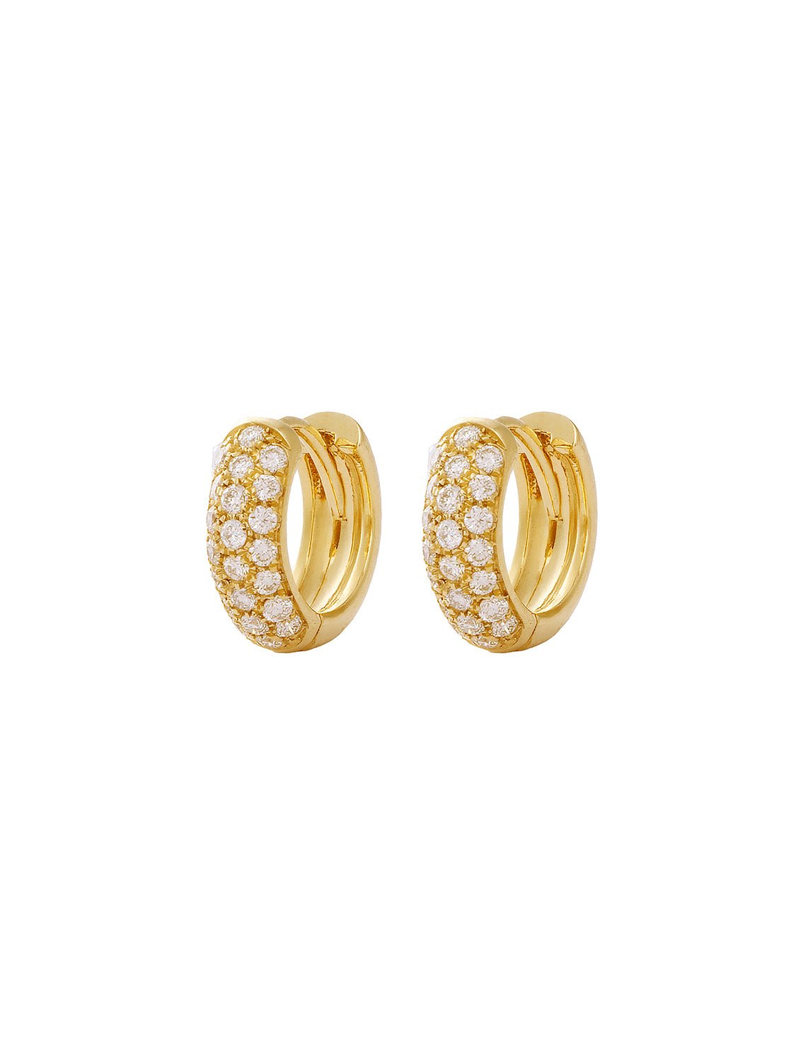 Gia Gold Diamond Huggie - SIA Jewelry