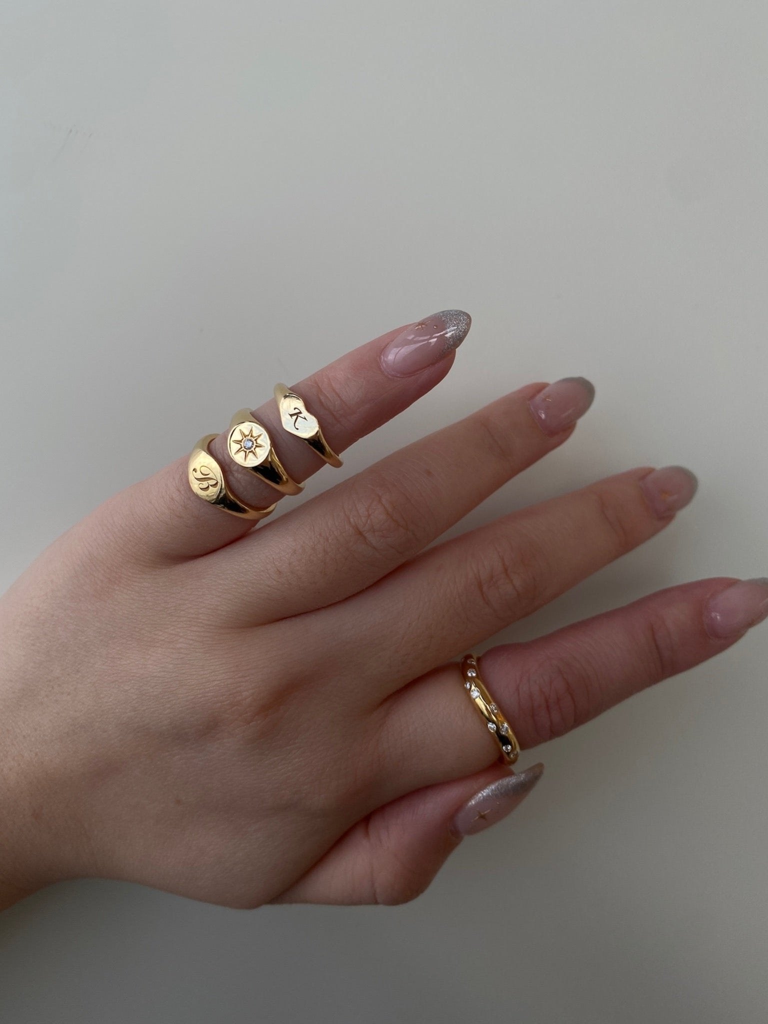 Heart Shape Signet ring - SIA Jewelry