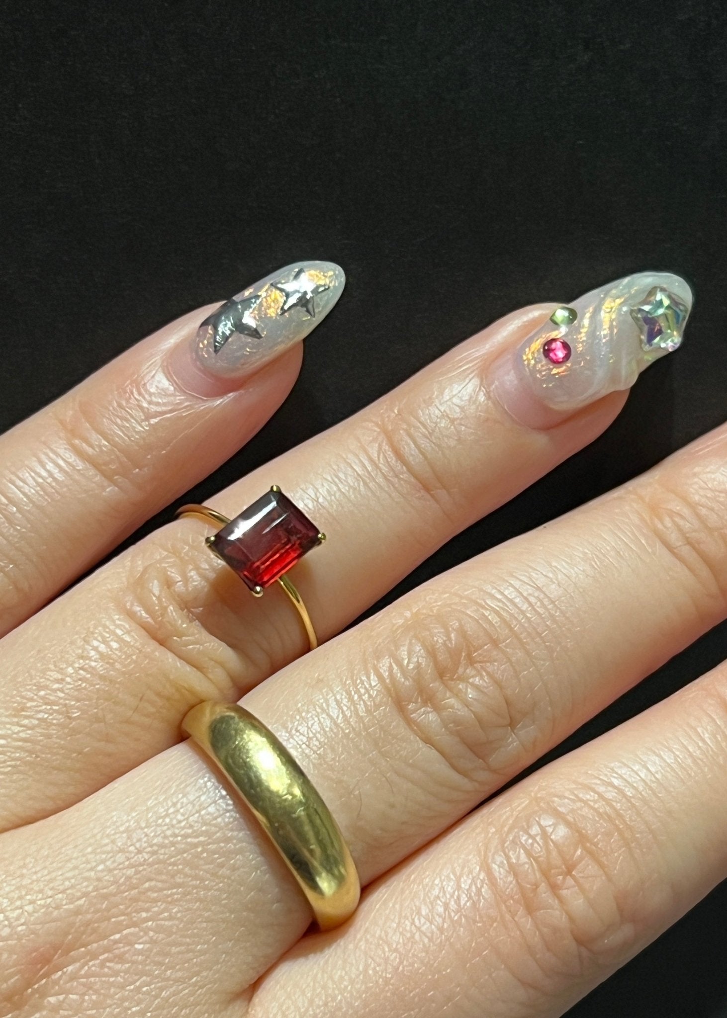 One&Only Garnet Gold Ring - SIA Jewelry