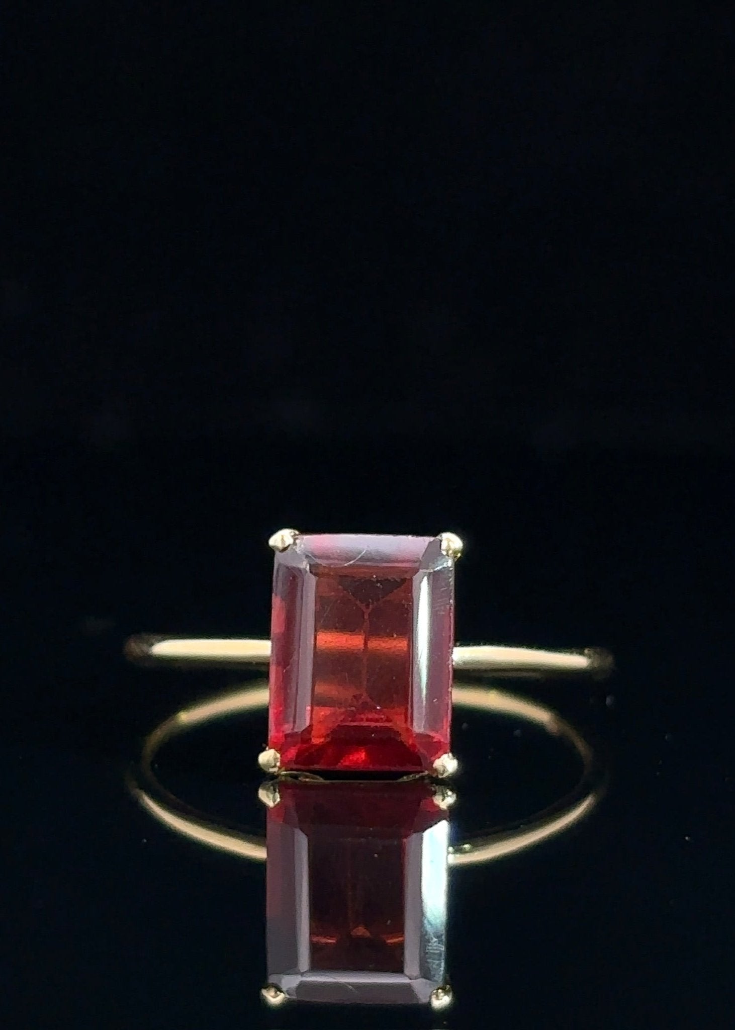 One&Only Garnet Gold Ring - SIA Jewelry