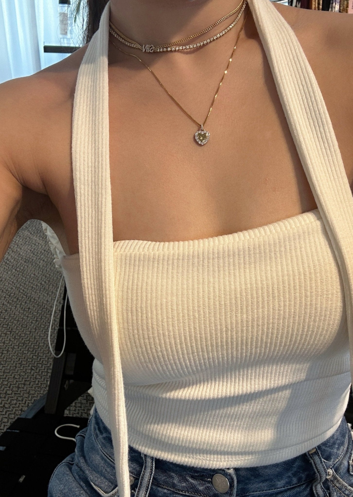 Petite Nadia Tennis Diamond Necklace - SIA Jewelry