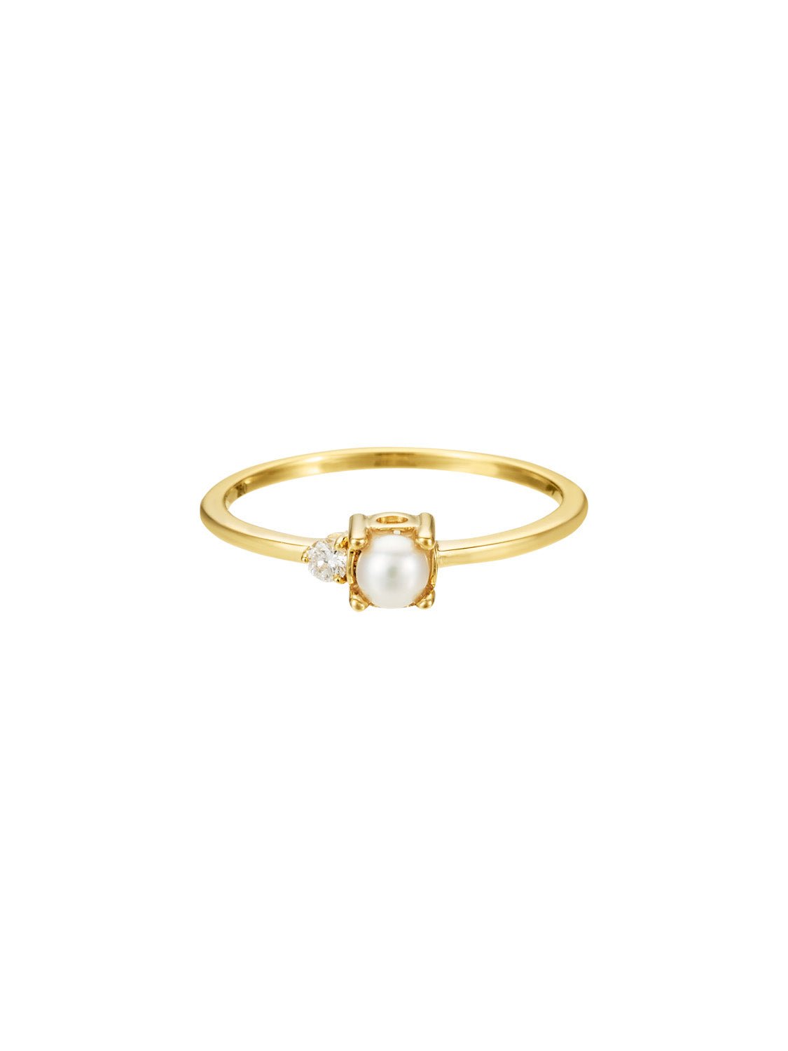 Reva Pearl Diamond Ring - SIA Jewelry