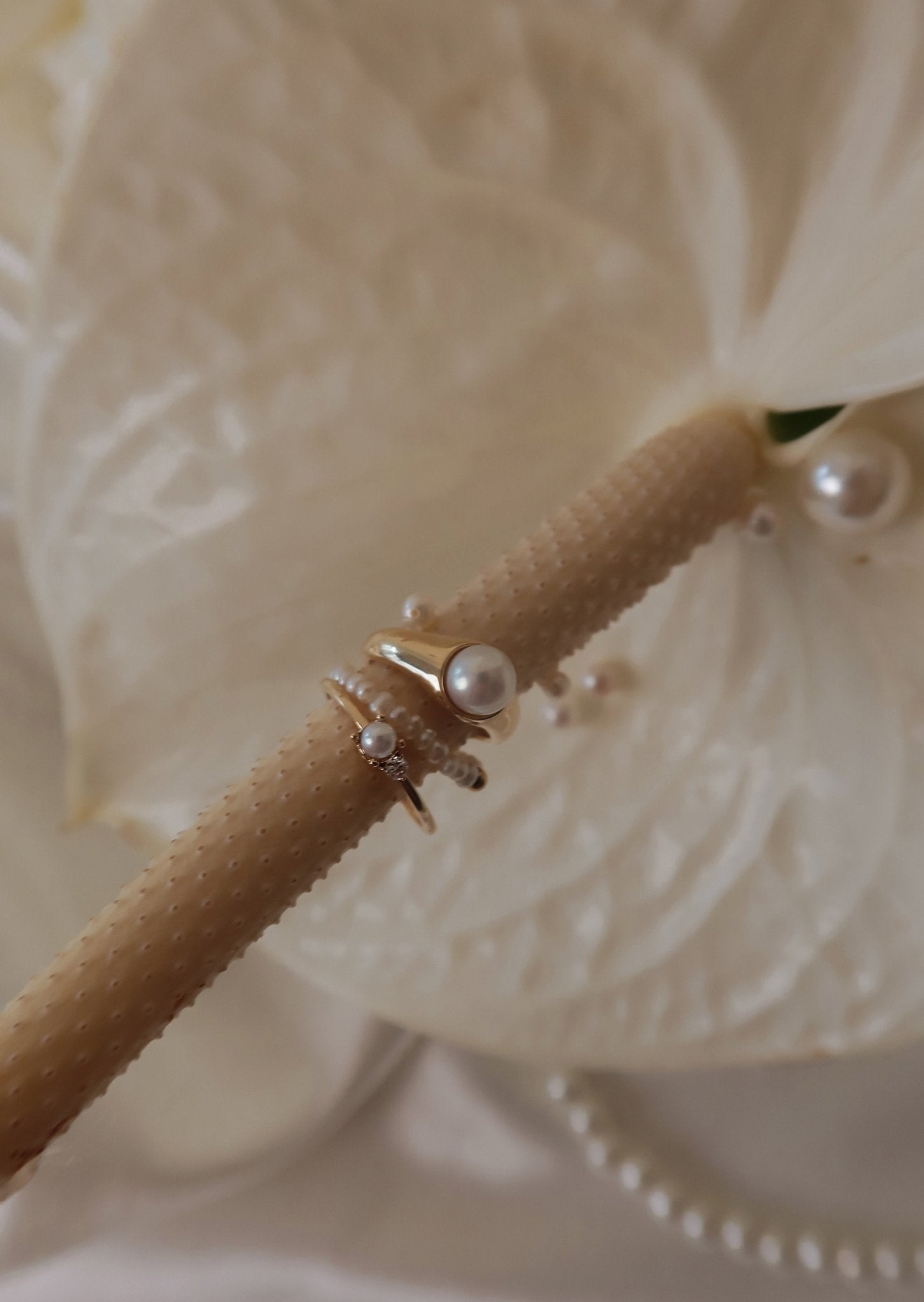 Reva Pearl Diamond Ring - SIA Jewelry