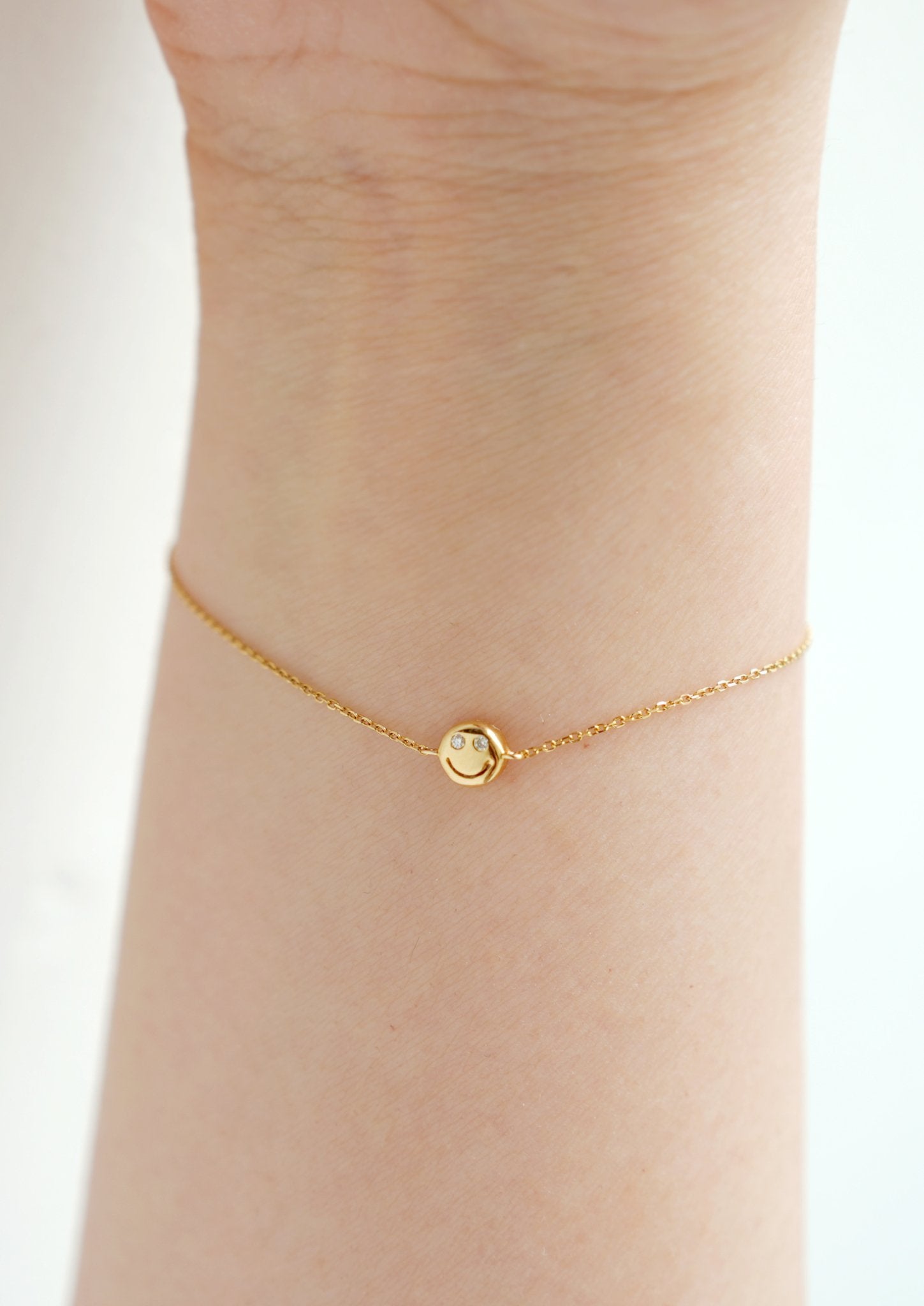 Smiley Face Diamond Bracelet - SIA Jewelry