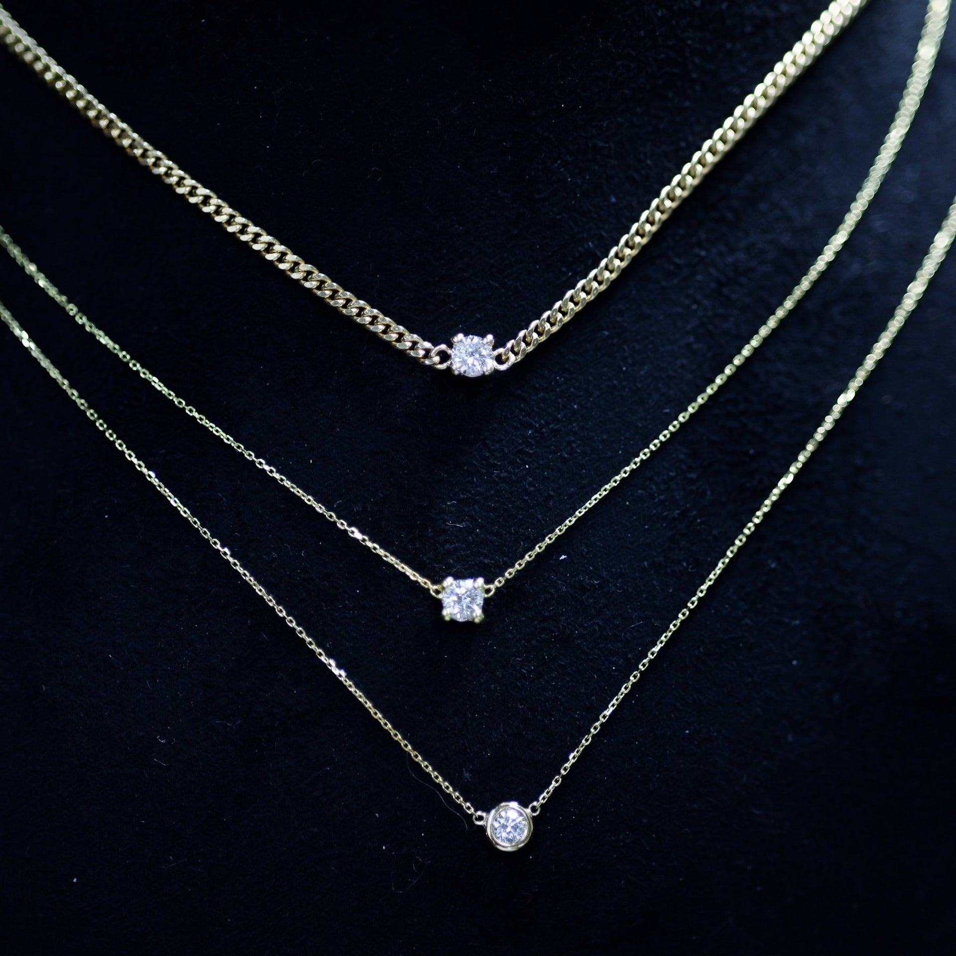 Solitaire Diamond Chain - SIA Jewelry