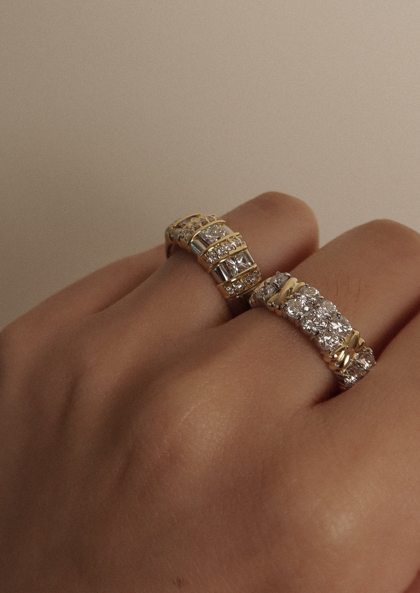 Vintage Cross Diamond Ring - SIA Jewelry