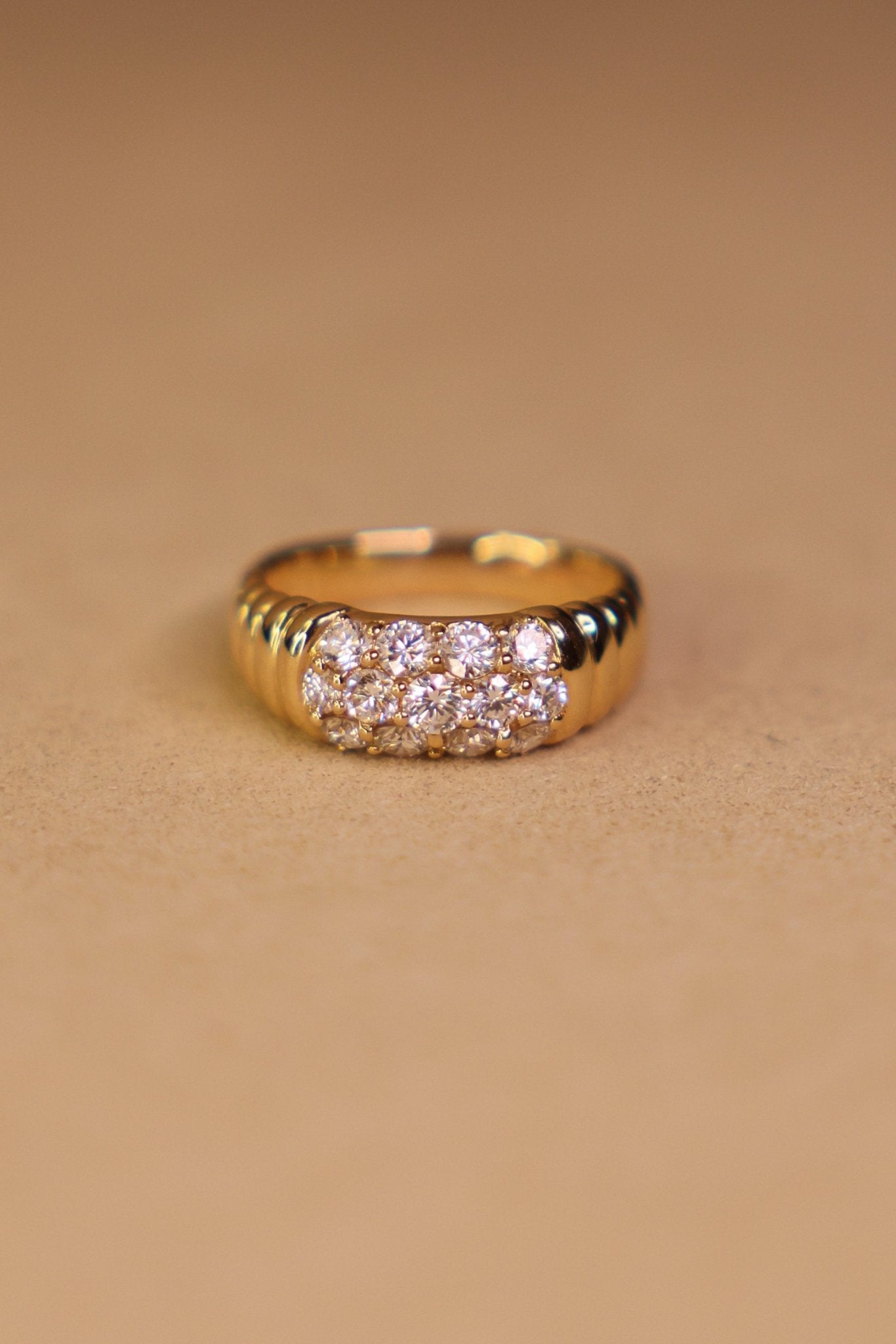 Vintage Diamond Galiey Gold Ring - SIA Jewelry