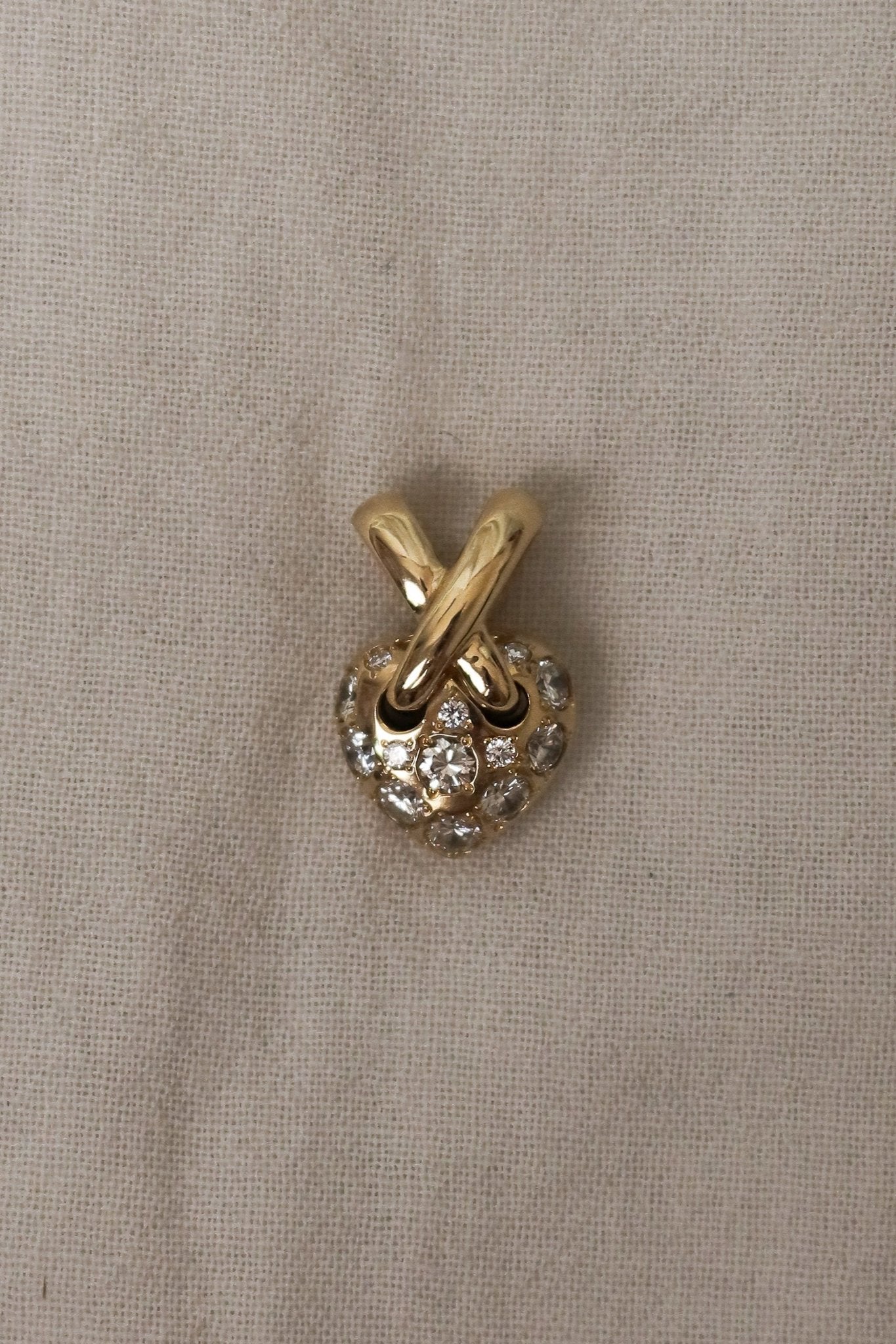 Vintage Heart Diamond Bubble Pendant - SIA Jewelry
