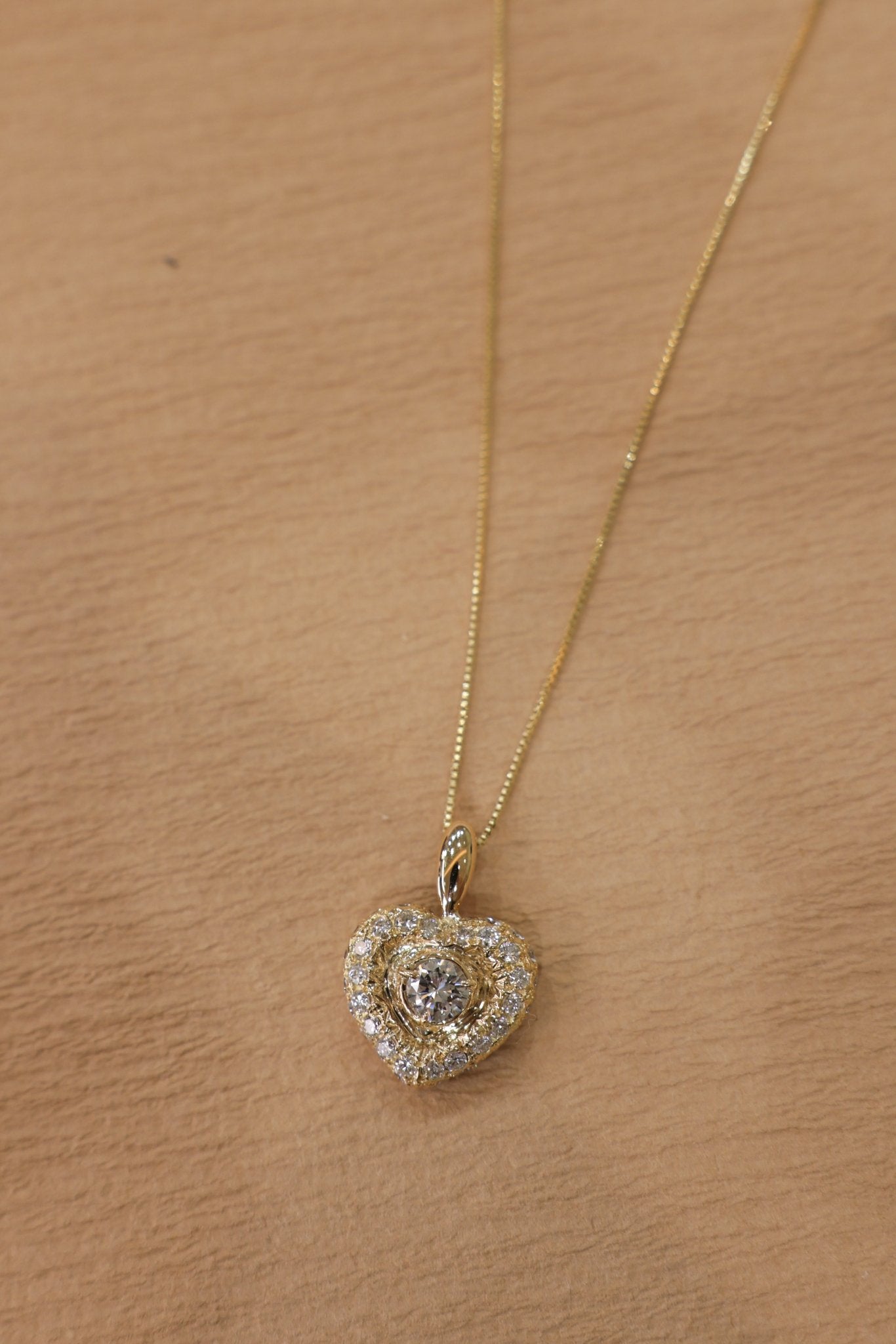 Vintage Heart Diamond Necklace - SIA Jewelry