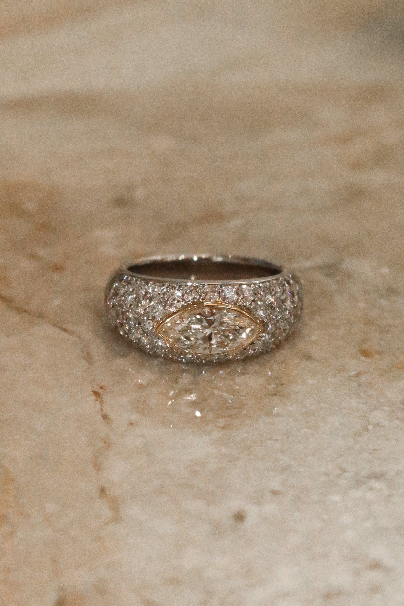 Vintage Marquise Diamond Band Ring - SIA Jewelry