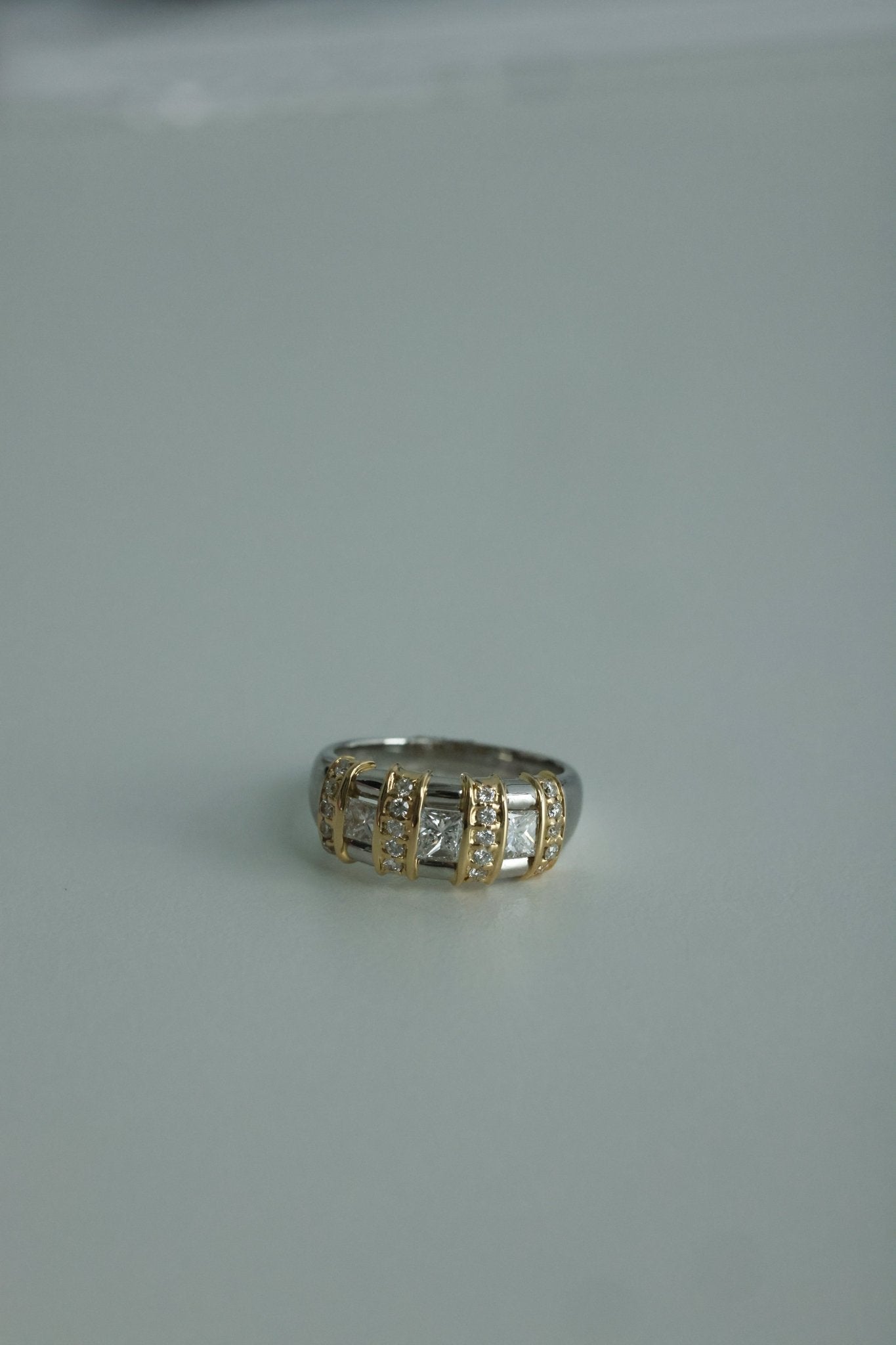 Vintage Mixed Gold Chiara Diamond Ring - SIA Jewelry