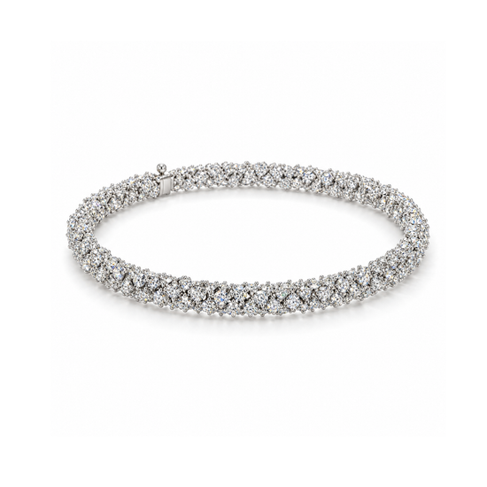 Liquid Gold Snake Diamond Bracelet