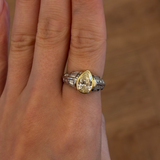 Vintage Pear Diamond Ring