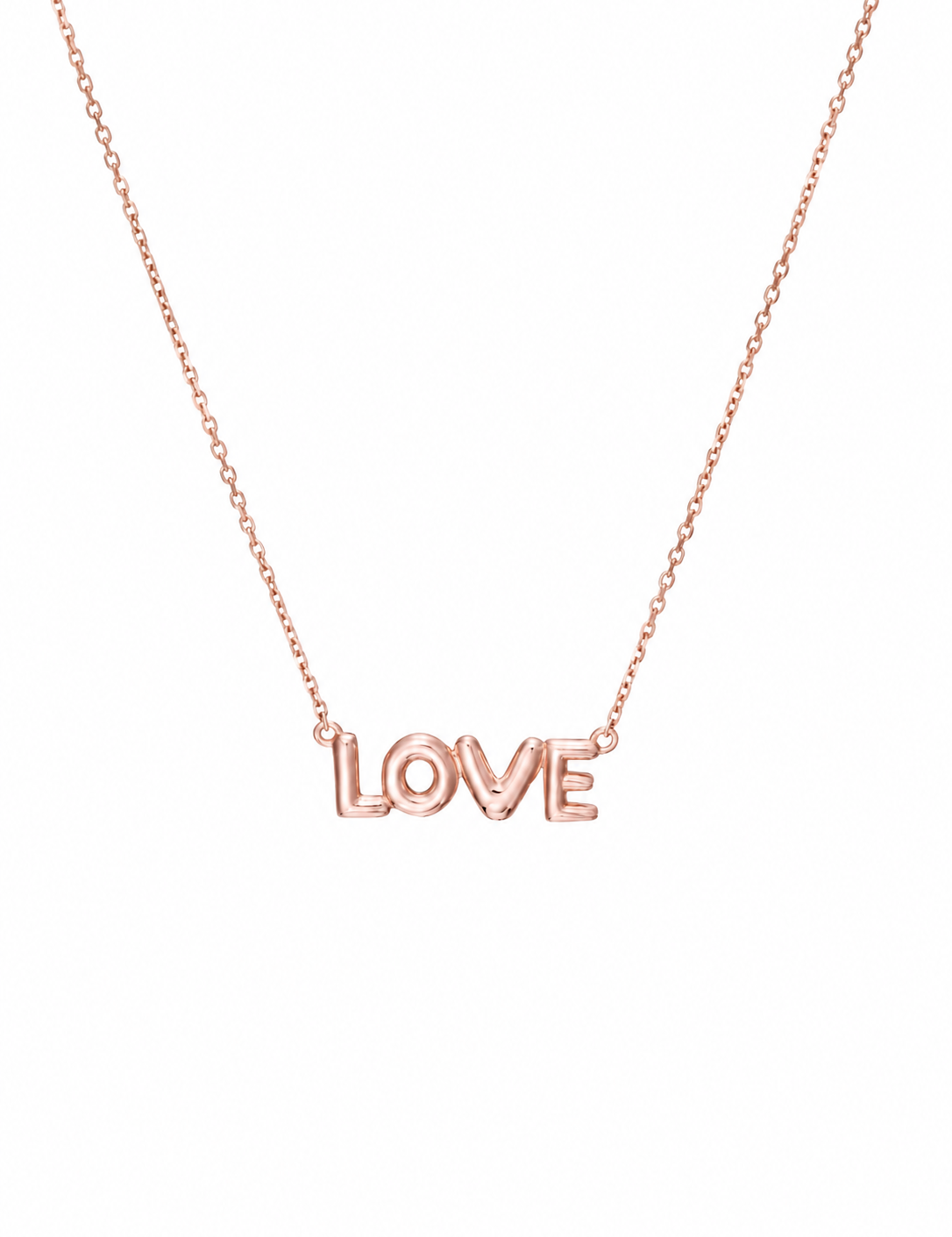 Petite Bubble Gold Nameplate Chain Necklace