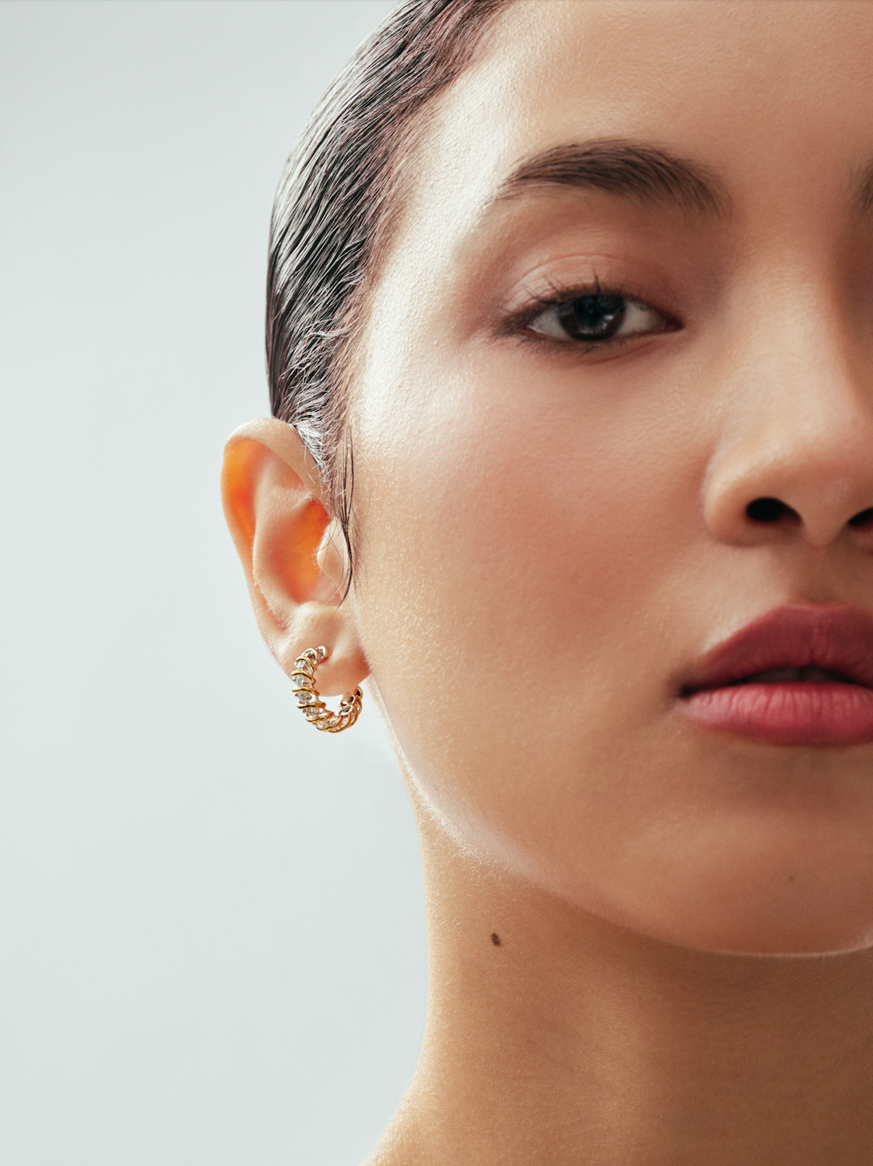 Sienna Diamond Huggie Earring