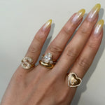 Affection Heart Locket Diamond Ring - SIA Jewelry