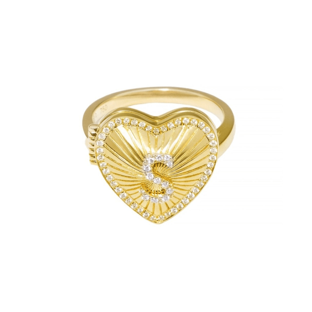 Affection Heart Locket Diamond Ring - SIA Jewelry