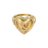 Affection Heart Locket Diamond Ring - SIA Jewelry