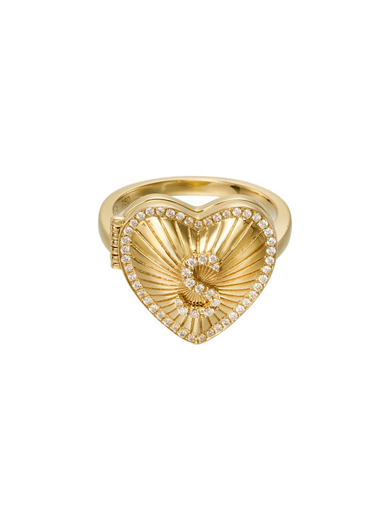 Affection Heart Locket Diamond Ring - SIA Jewelry