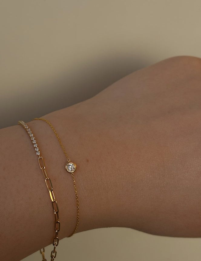 Bezel Diamond Bracelet - SIA Jewelry