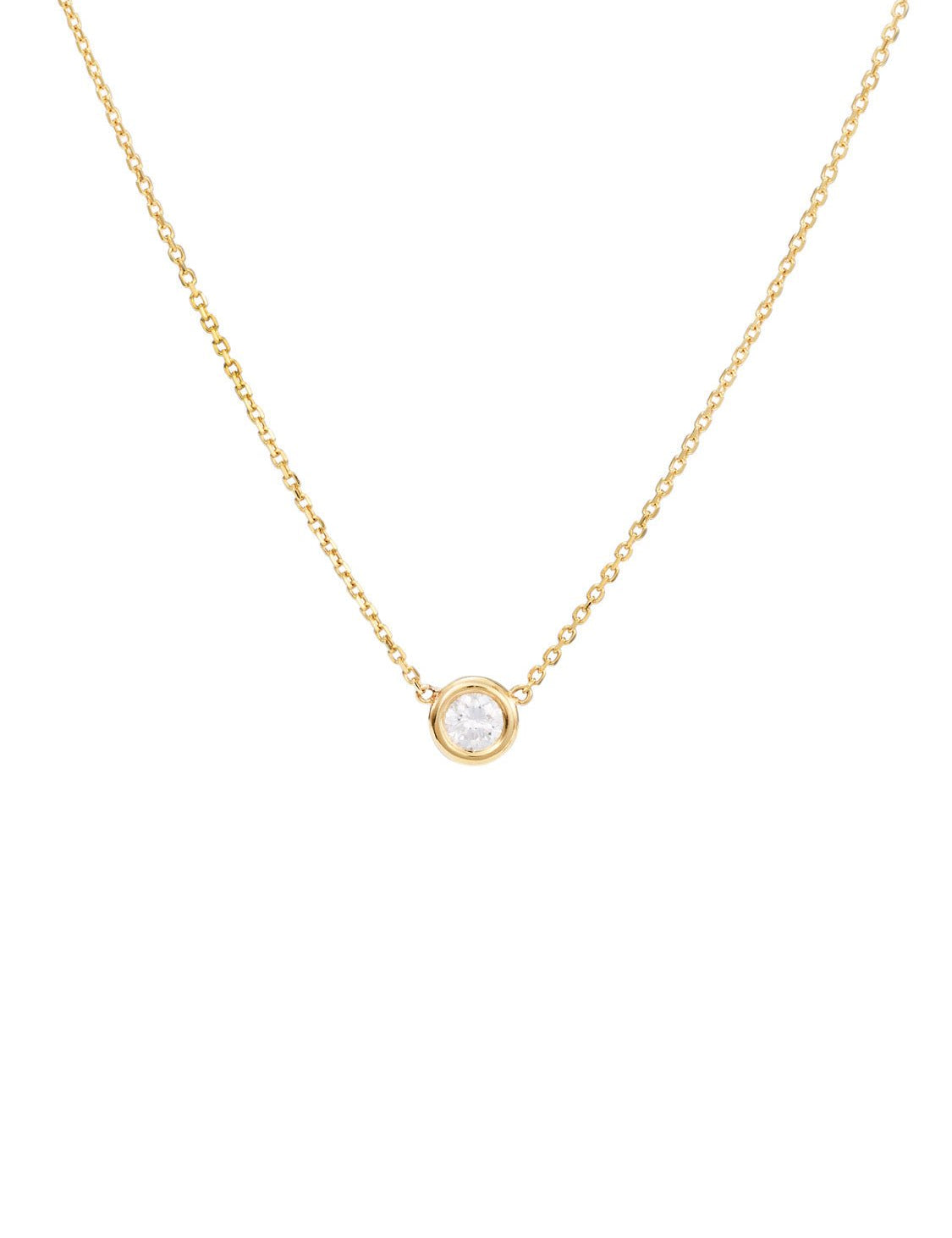 Bezel Diamond Necklace - SIA Jewelry