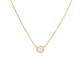 Bezel Diamond Necklace - SIA Jewelry