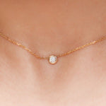 Bezel Diamond Necklace - SIA Jewelry