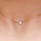 Bezel Diamond Necklace - SIA Jewelry