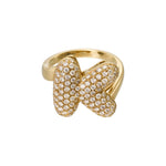 Bubble Diamond Initial Ring - SIA Jewelry
