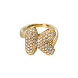 Bubble Diamond Initial Ring - SIA Jewelry
