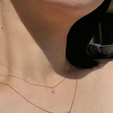 Bubble Diamond Nameplate Chain Necklace - SIA Jewelry