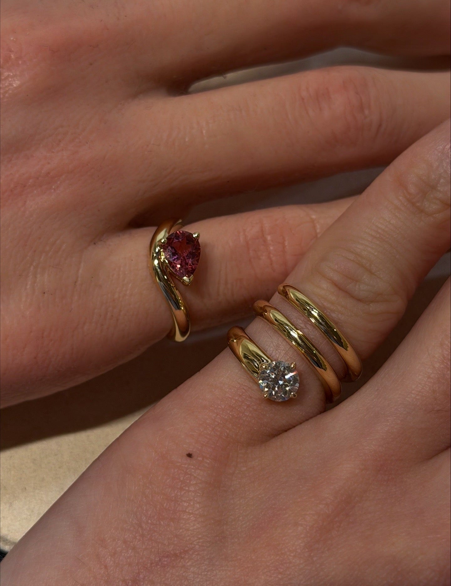 Charmaine Trinity Diamond Ring - SIA Jewelry