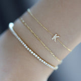 Classic Diamond Initial Bracelet - SIA Jewelry