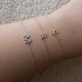 Classic Diamond Initial Bracelet - SIA Jewelry