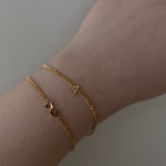 Classic Diamond Initial Chain Bracelet - SIA Jewelry