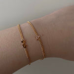 Classic Diamond Initial Chain Bracelet - SIA Jewelry