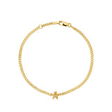 Classic Diamond Initial Chain Bracelet - SIA Jewelry