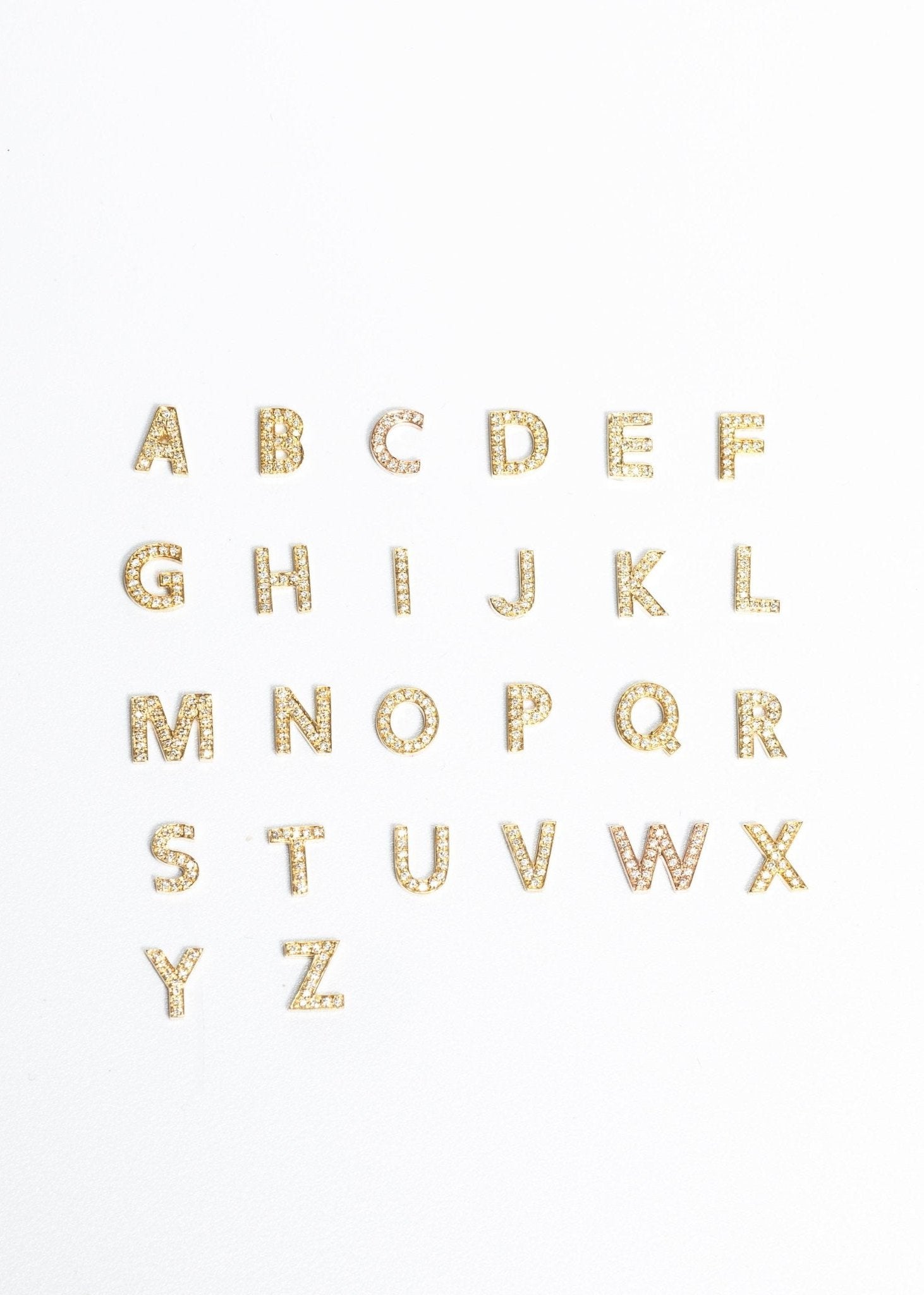 Classic Diamond Initial Necklace - SIA Jewelry