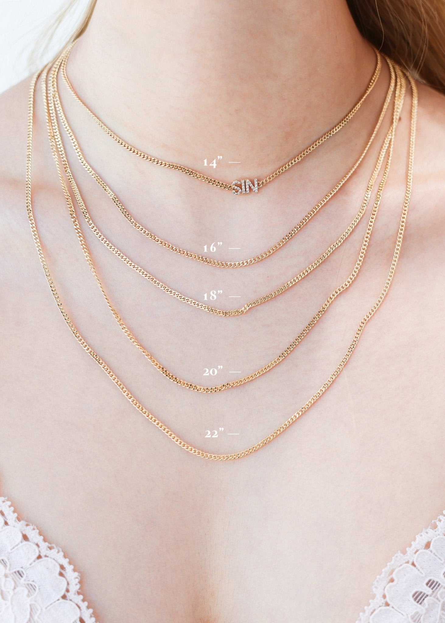 Classic Diamond Initial Necklace - SIA Jewelry