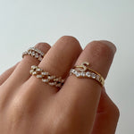 Classic Diamond Initial Ring - SIA Jewelry