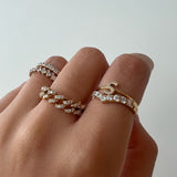 Classic Diamond Initial Ring - SIA Jewelry