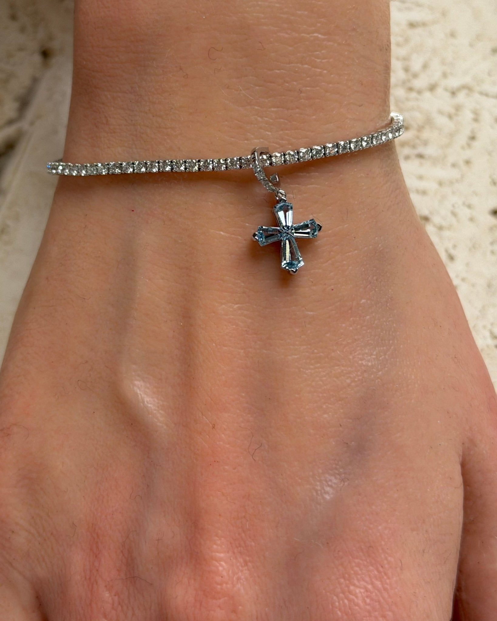 Cross Cut Diamond Pendant - SIA Jewelry