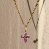 Cross Cut Diamond Pendant - SIA Jewelry