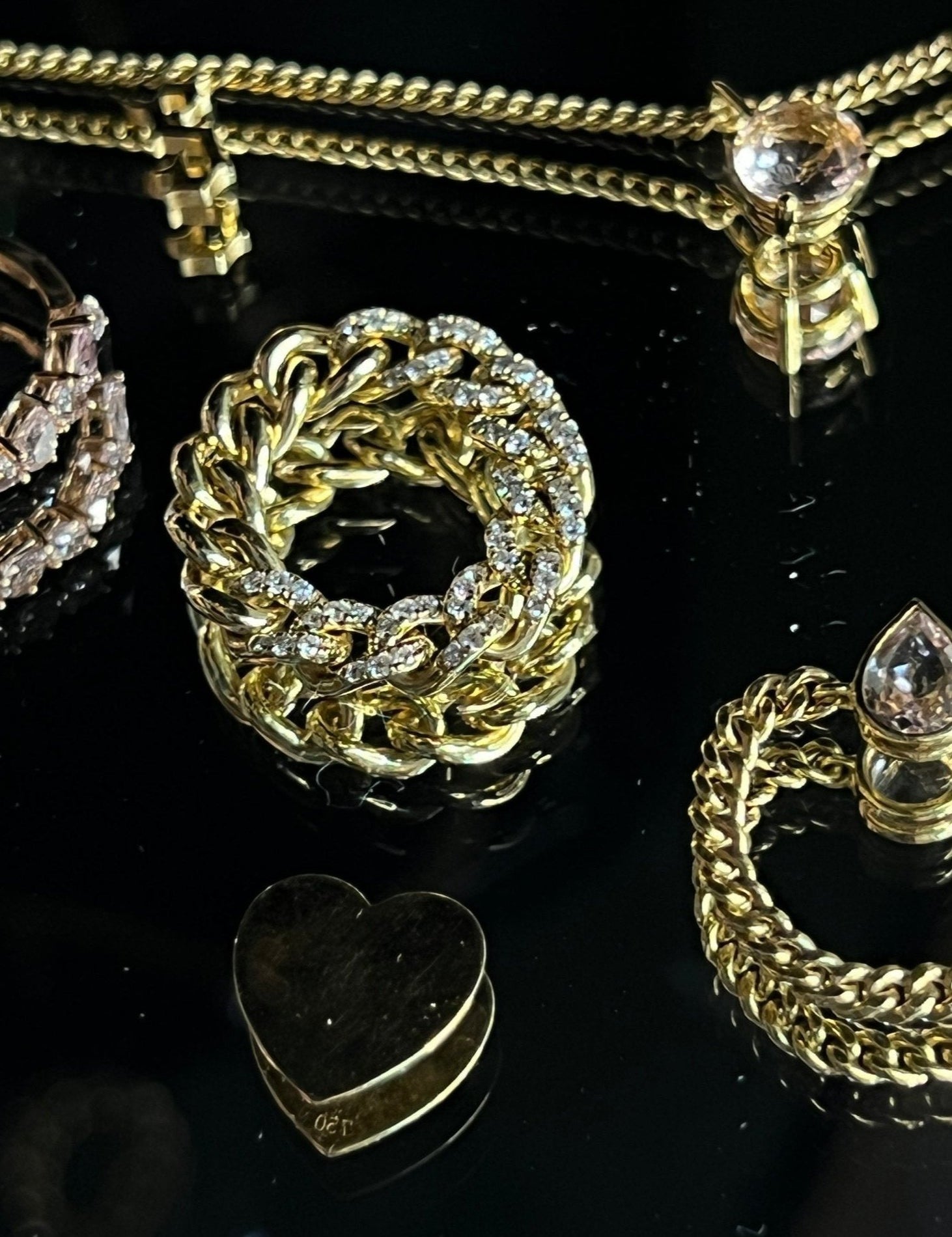 Diamond Cuban Chain Ring - SIA Jewelry