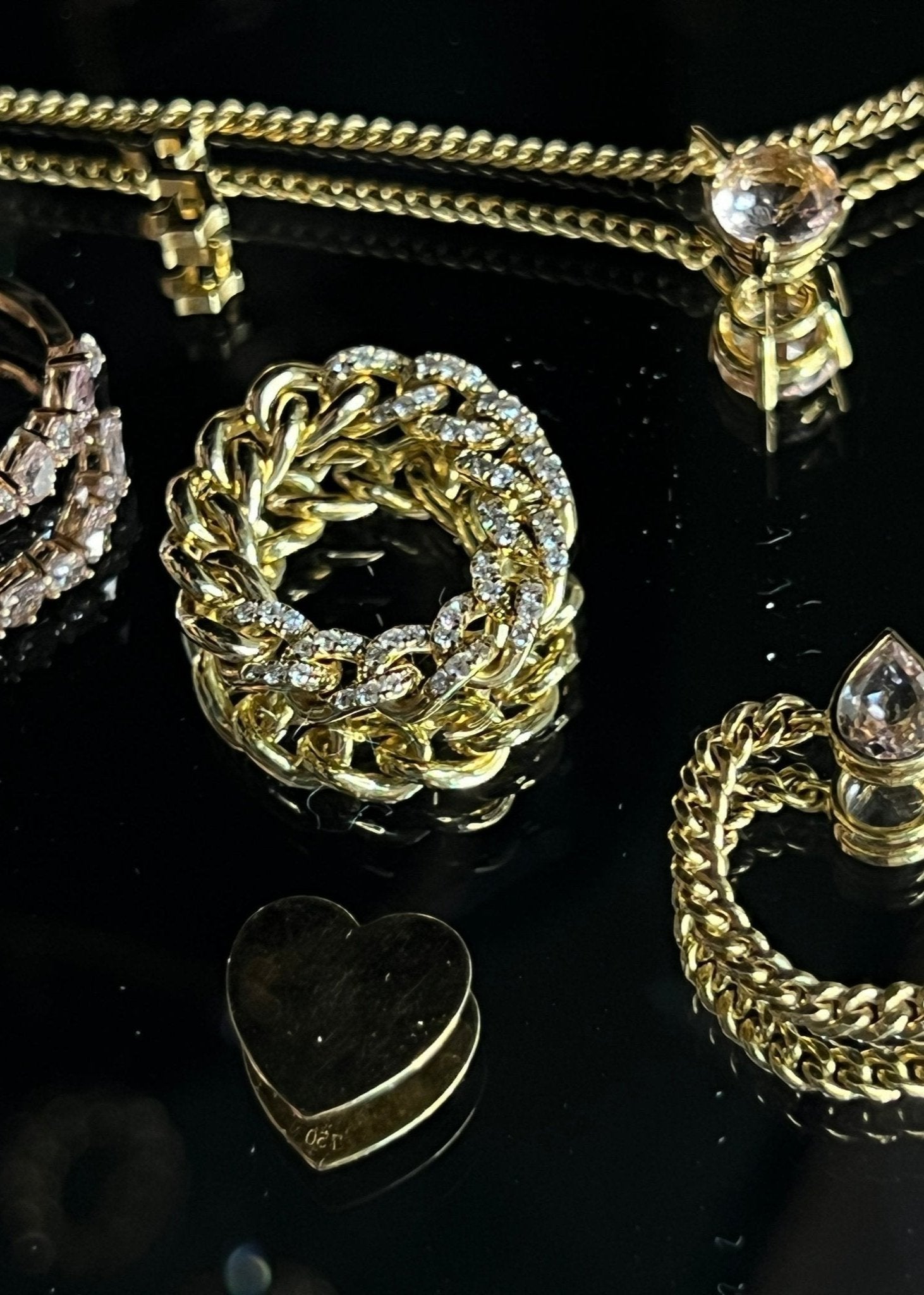Diamond Cuban Chain Ring - SIA Jewelry